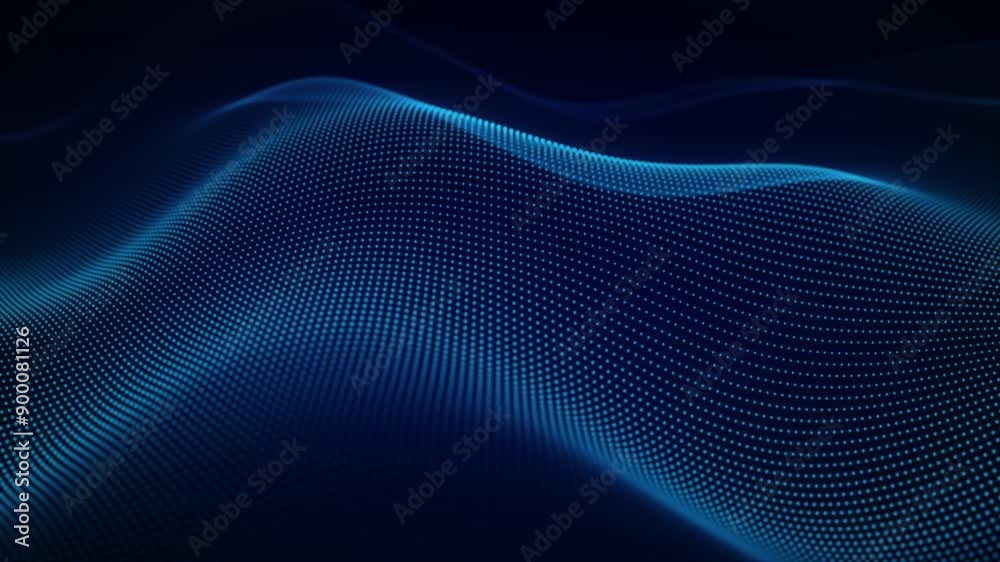 Digital Wave Technology Background Blue Dots Looping Motion Animation for Modern Tech Presentations Digital Wave Technology Background Blue Dots Looping Motion Animation for Modern Tech Presentations