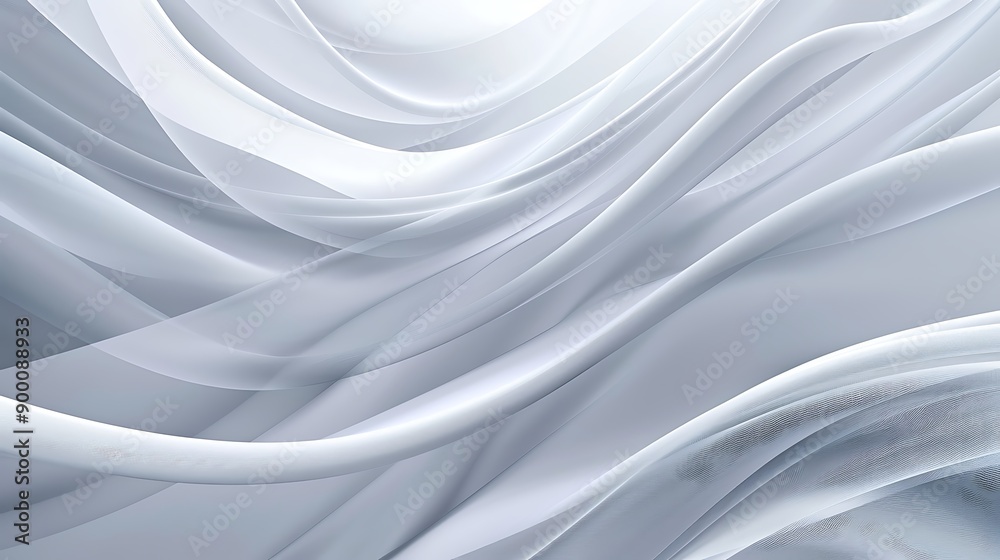 Obraz premium Abstract White and Grey Swirling Pattern