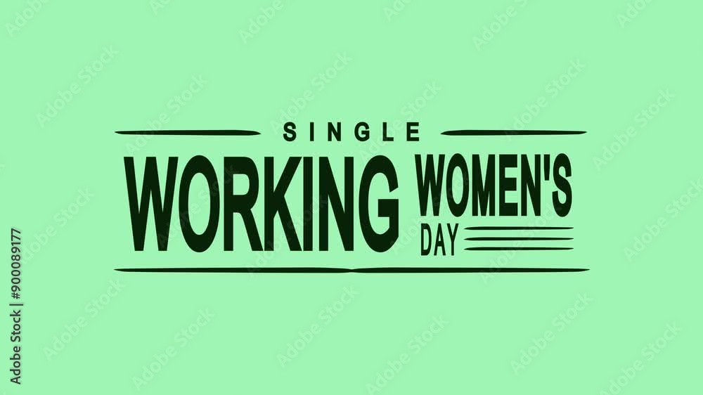 Single Working Women's Day Text Animation. Great for Single Working Women's Day Celebrations with transparent background, for banner, social media feed wallpaper stories Single Working Women's Day Text Animation. Great for Single Working Women's Day Celebrations with transparent background, for banner, social media feed wallpaper stories