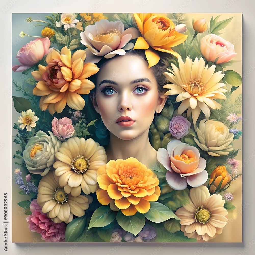 person with flowers person with flowers