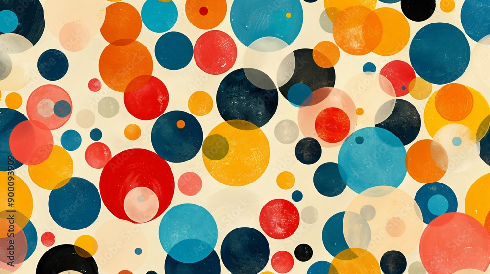Abstract Colorful Circles Pattern Abstract Colorful Circles Pattern