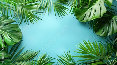 Fresh Foliage: Vibrant Green Palm Leaves for Palm Sunday Backdrop