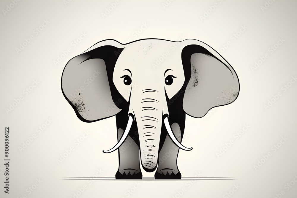 elephant cartoon illustration made by midjourney elephant cartoon illustration made by midjourney