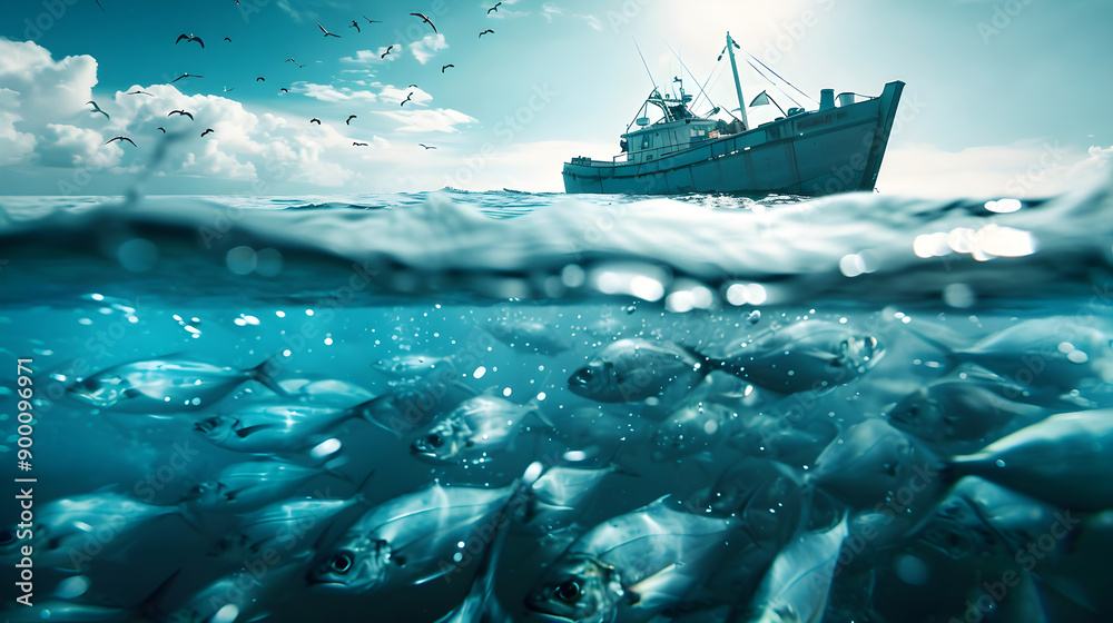Fototapeta premium Creating Sustainable Ocean Futures for Global Food and Prosperity