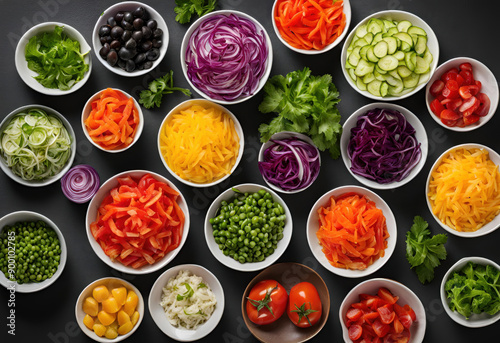 Wallpaper Mural collage of kinds of vegetables Torontodigital.ca