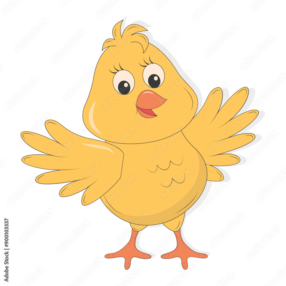 Cute Easter Element Isolated on White Background. For Decoration Greeting Card and Poster. Vector Cartoon Illustration Cute Easter Element Isolated on White Background. For Decoration Greeting Card and Poster. Vector Cartoon Illustration