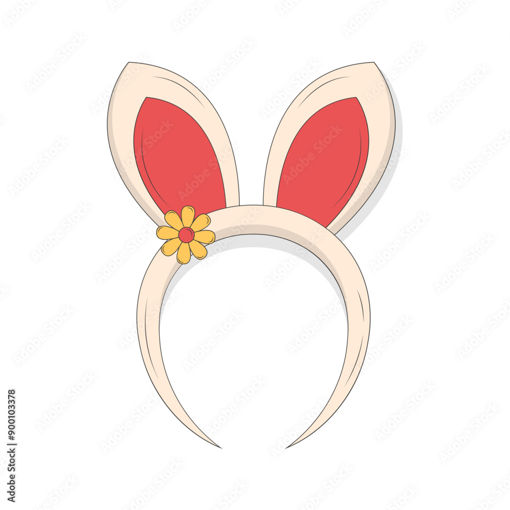 Cute Easter Element Isolated on White Background. For Decoration Greeting Card and Poster. Vector Cartoon Illustration Cute Easter Element Isolated on White Background. For Decoration Greeting Card and Poster. Vector Cartoon Illustration