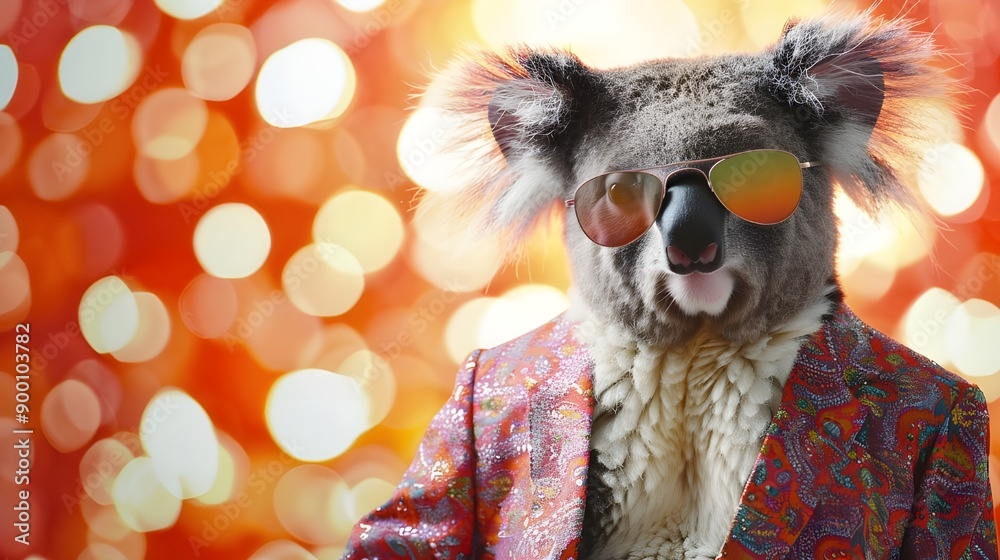 Naklejka premium Cool Koala in Sunglasses