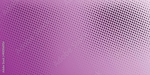 Vector abstract purple background of geometric shapes. Circular ornament. Pattern of dots, particles, molecules, fragments. Poster for technology, photo