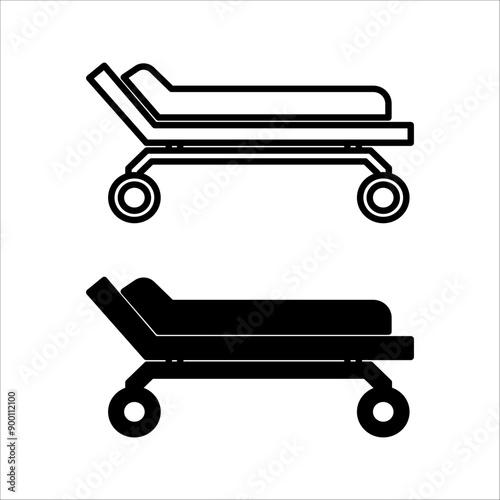 Intensive care unit icon. Resuscitation, rehabilitation, hospital ward. Medicine concept. Vector illustration can be used for topics like healthcare, hospitals, medical services.