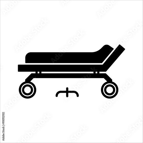 Intensive care unit icon. Resuscitation, rehabilitation, hospital ward. Medicine concept. Vector illustration can be used for topics like healthcare, hospitals, medical services.