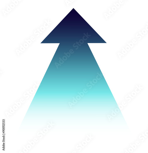 Arrow sign color icons gradient color