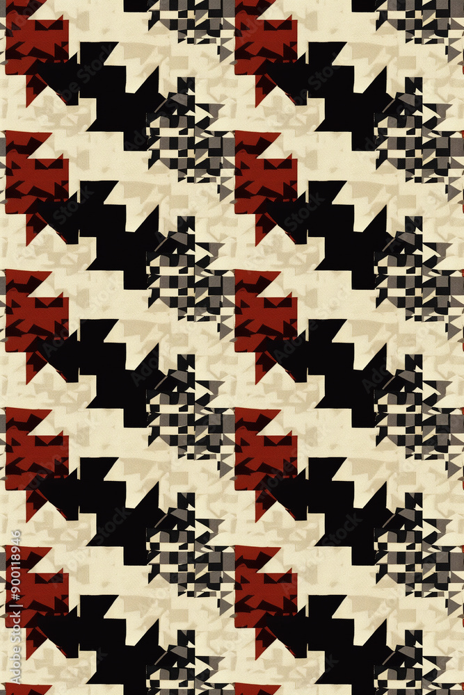Fototapeta premium Modern houndstooth patterns background for fashion design projects