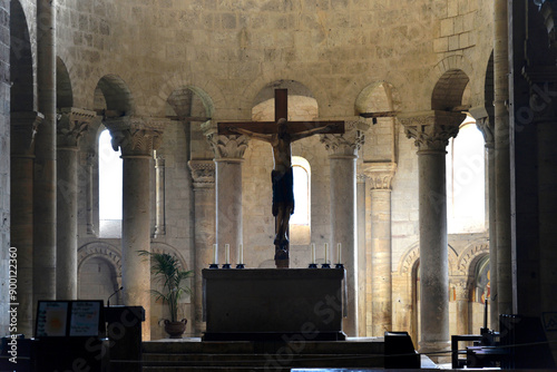 Abteikirche Abbazia di Sant'Antimo, bei Montalcino, Provinz Siena, Toskana, Italien, Europa photo