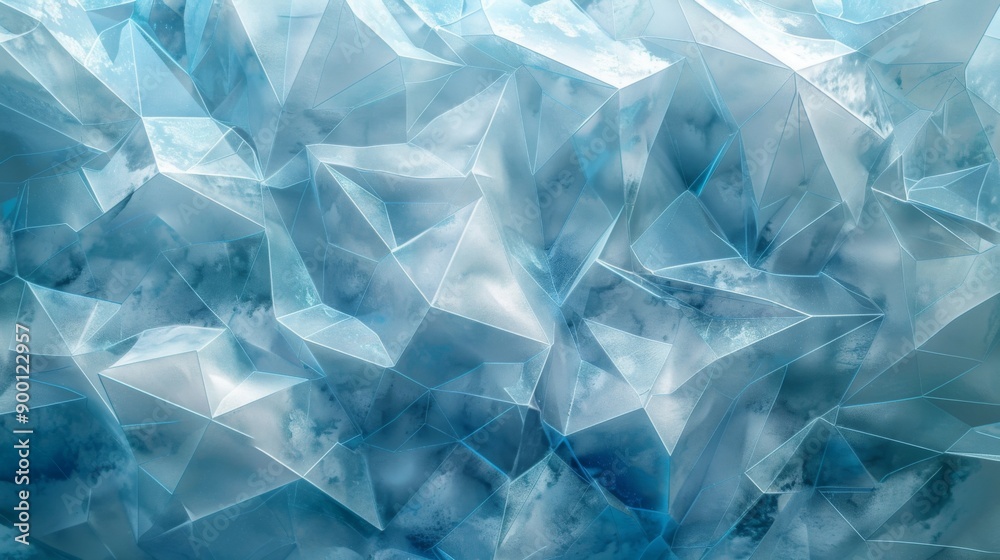 Abstract Crystalline Texture with Blue Hues Abstract Crystalline Texture with Blue Hues