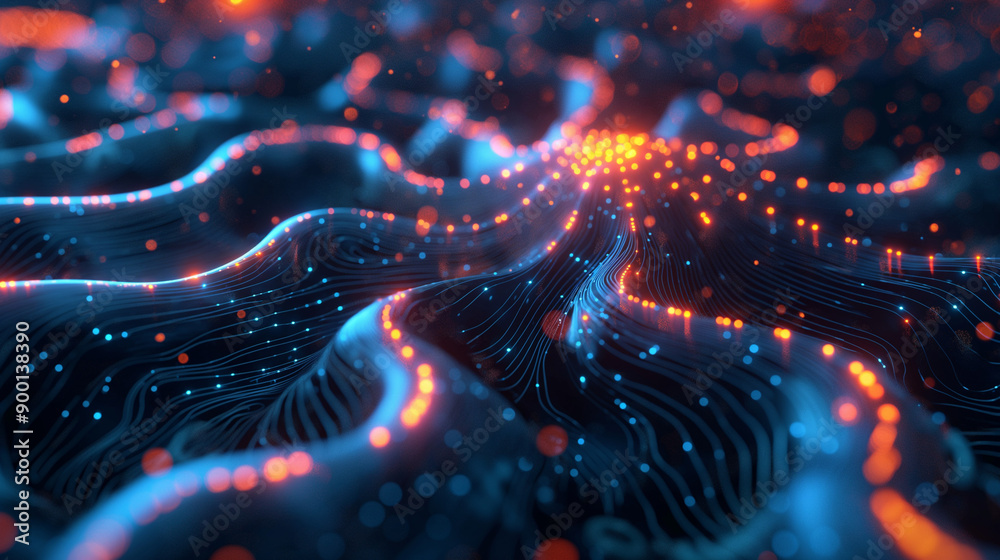 visualization of neural networks in an AI brain visualization of neural networks in an AI brain