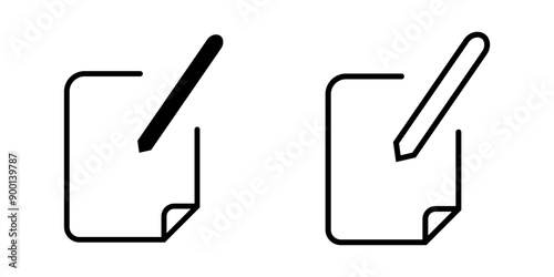 Edit icon on white background