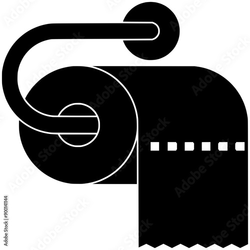 roll illustration paper silhouette clean logo toilet icon tissue outline bathroom hygiene sheet sanitary wipe hygienic restroom cleaner towel shape lavatory household recycle for vector graphic