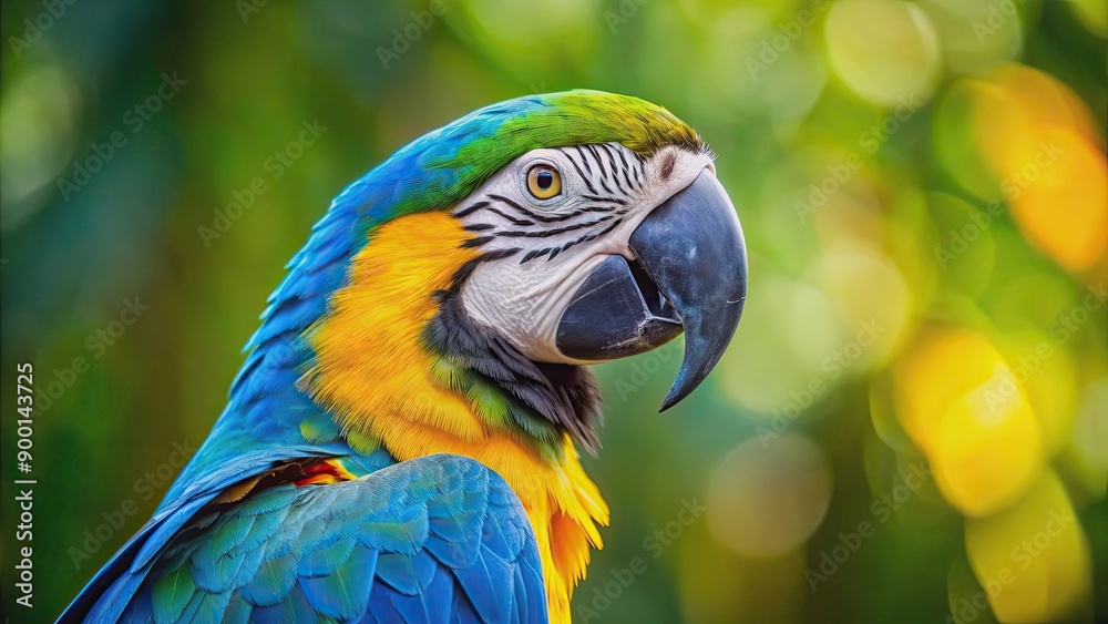 Colorful parrot with a blue beak and a yellow beak, parrot, colorful, bird, tropical, blue, yellow, beak, feathers, vibrant Colorful parrot with a blue beak and a yellow beak, parrot, colorful, bird, tropical, blue, yellow, beak, feathers, vibrant