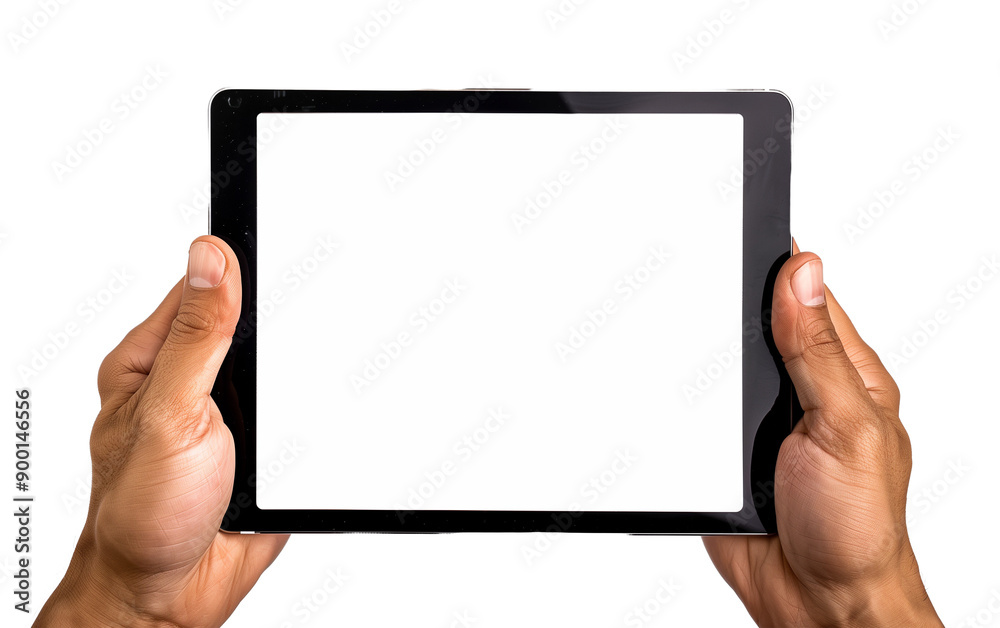 A Still, Empty Mobile Device Held Gently by a Hand, Showcasing a Clean, Minimalistic Aesthetic with a Pure White Background. Perfect for Digital Product Showcase or Technology Concept Illustrations A Still, Empty Mobile Device Held Gently by a Hand, Showcasing a Clean, Minimalistic Aesthetic with a Pure White Background. Perfect for Digital Product Showcase or Technology Concept Illustrations