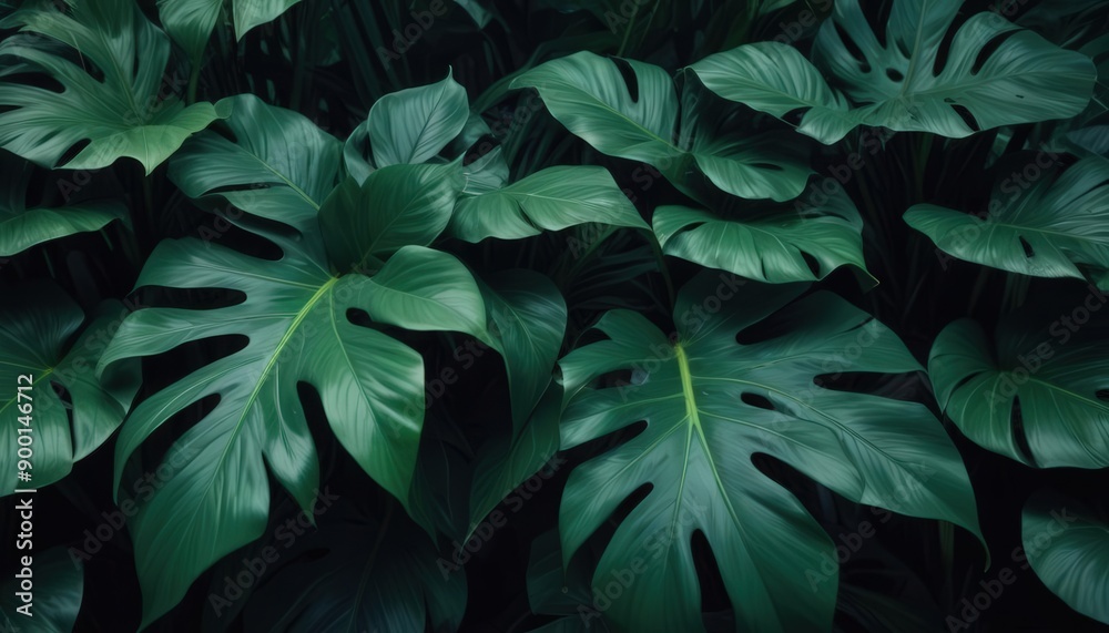 abstract green leaf texture, tropical leaf foliage, and nature's dark green background abstract green leaf texture, tropical leaf foliage, and nature's dark green background