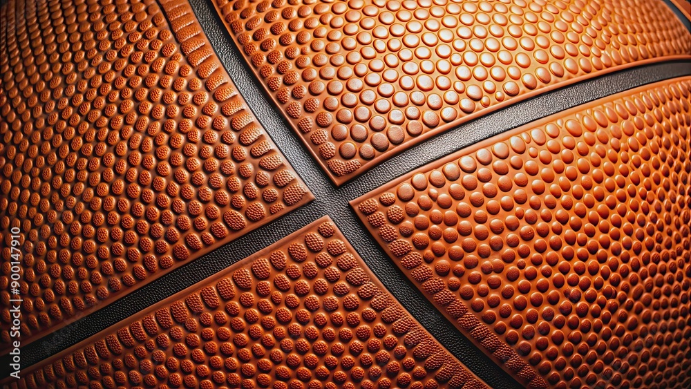 Fototapeta premium Flat basketball texture background, basketball, sports, flat design, textured, background, sports equipment
