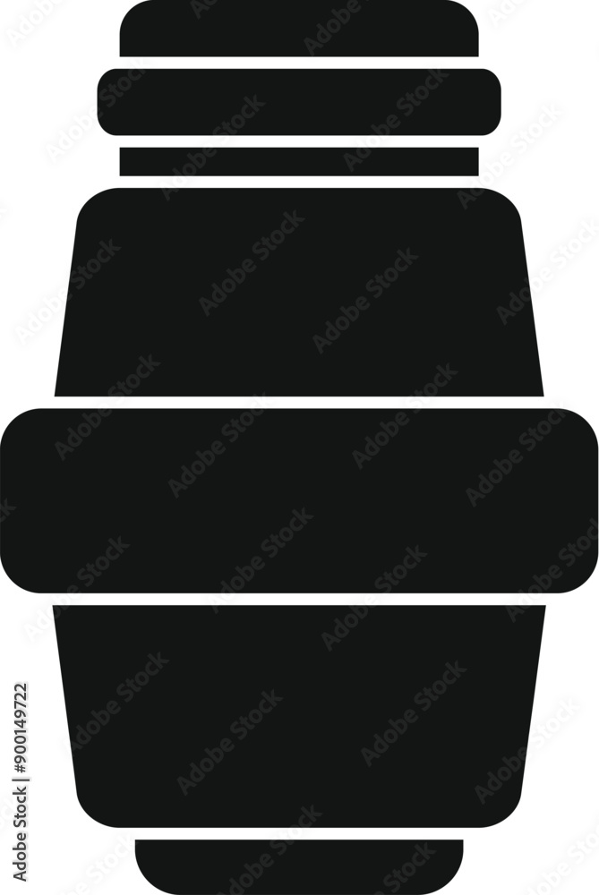 Plumbing metal pipe adapter connecting element icon. Simple illustration of plumbing metal pipe adapter connecting element icon for web design isolated on white background Plumbing metal pipe adapter connecting element icon. Simple illustration of plumbing metal pipe adapter connecting element icon for web design isolated on white background