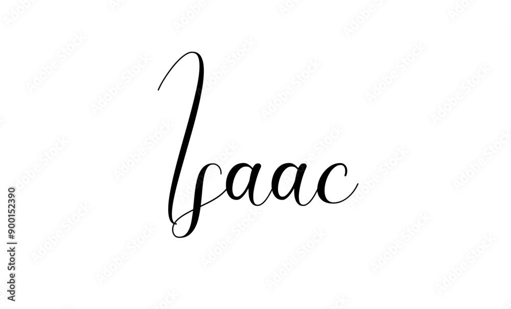 Isaac - Modern Christian Baby Name - Script Style Vector Illustration - Isolated on Transparent Background - Perfect for Baby Shower Invitations, Personalized Gifts, and Birth Announcements Isaac - Modern Christian Baby Name - Script Style Vector Illustration - Isolated on Transparent Background - Perfect for Baby Shower Invitations, Personalized Gifts, and Birth Announcements