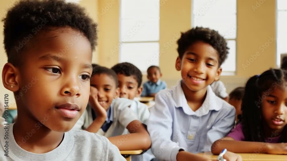 In a college classroom, a teacher teaches a diverse, multiethnic group of male and female students. In a college classroom, a teacher teaches a diverse, multiethnic group of male and female students.