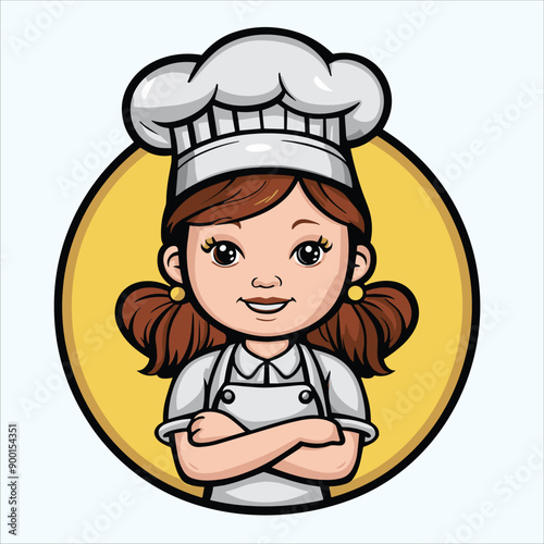 cute chef vector
