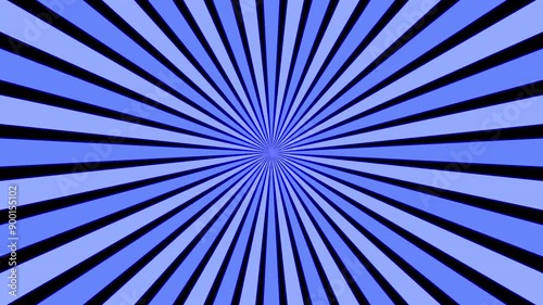 Cartoon Style 2d Rotating Background Animation on  Transparent Background, 4k Resolution
