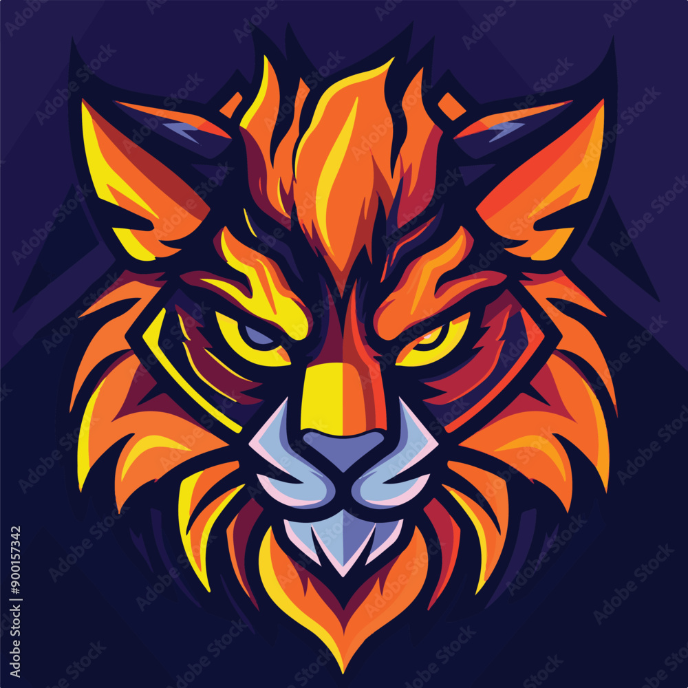 Fototapeta premium A animal mascot gaming logo 