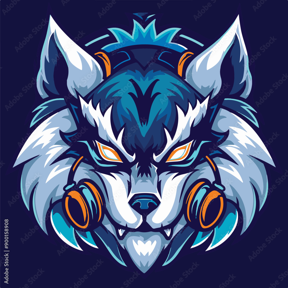Fototapeta premium A animal mascot gaming logo 