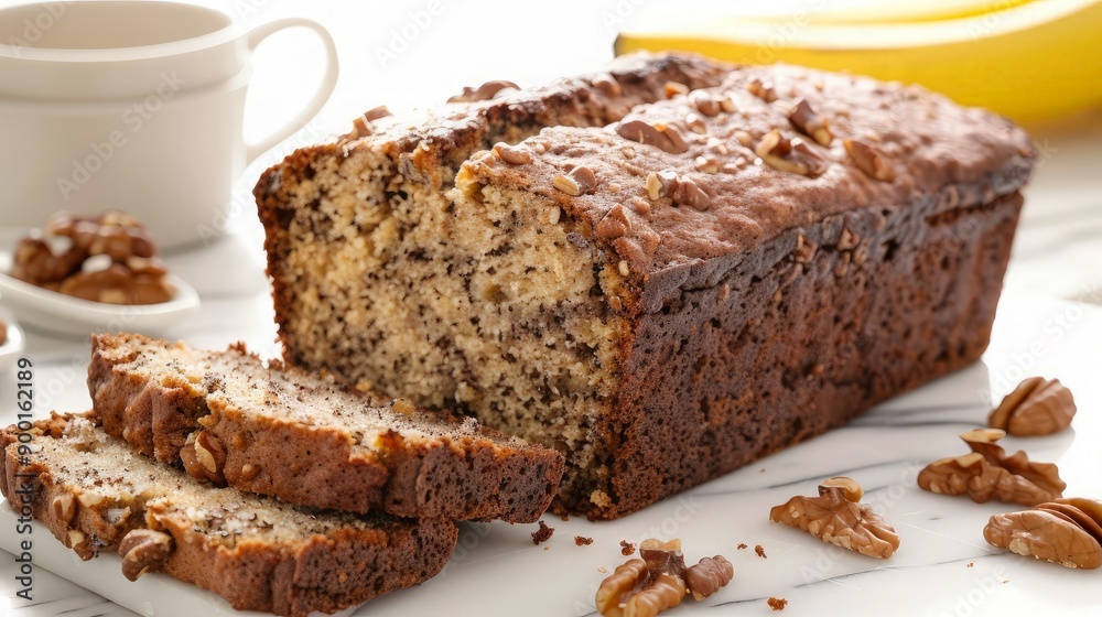 Homemade Banana Bread With Walnuts Homemade Banana Bread With Walnuts