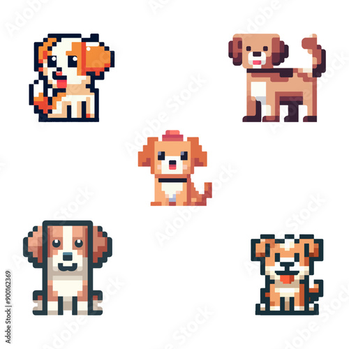 cute dog pixel