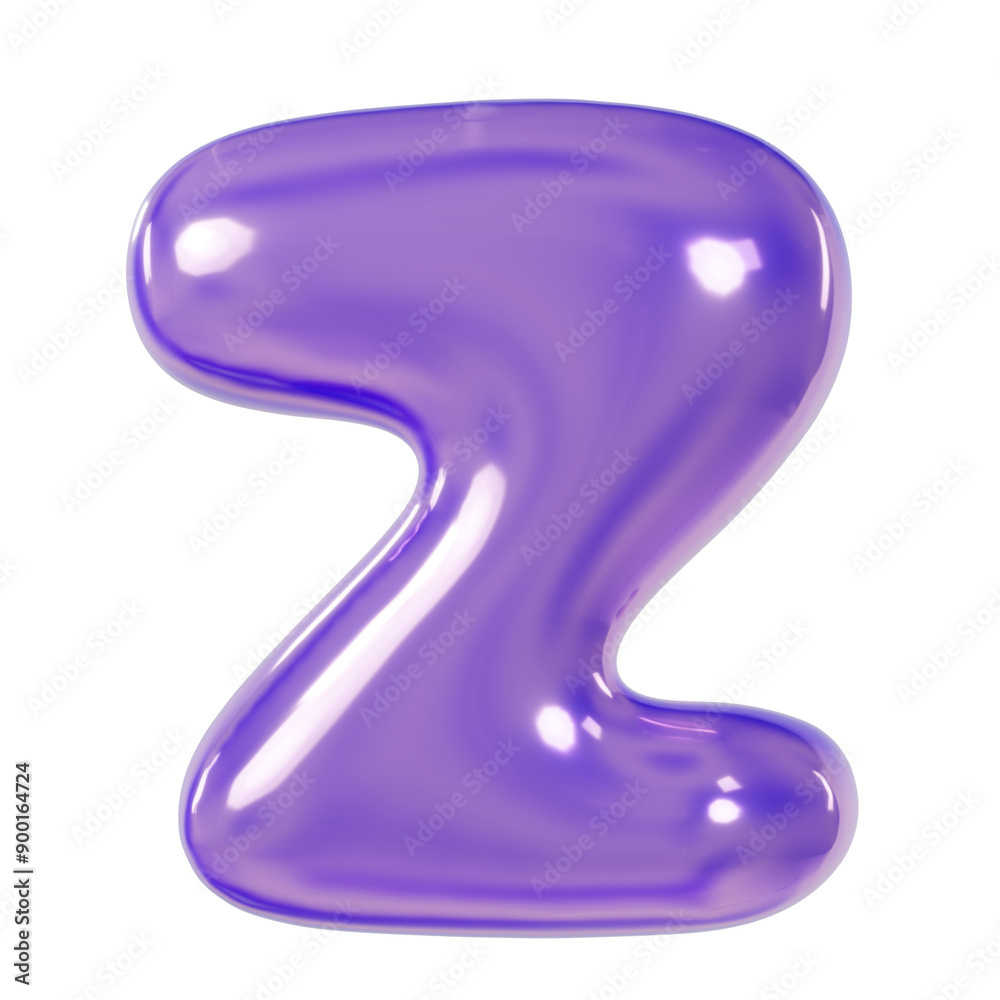Holographic 3D Render Font Letter Z Holographic 3D Render Font Letter Z