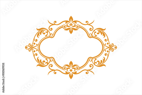  ornamental frame vector art illustration 