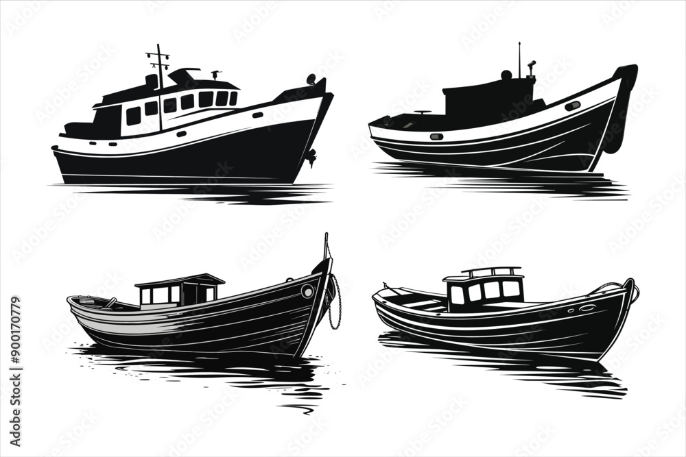Bout, ship silhouette Bout, ship silhouette