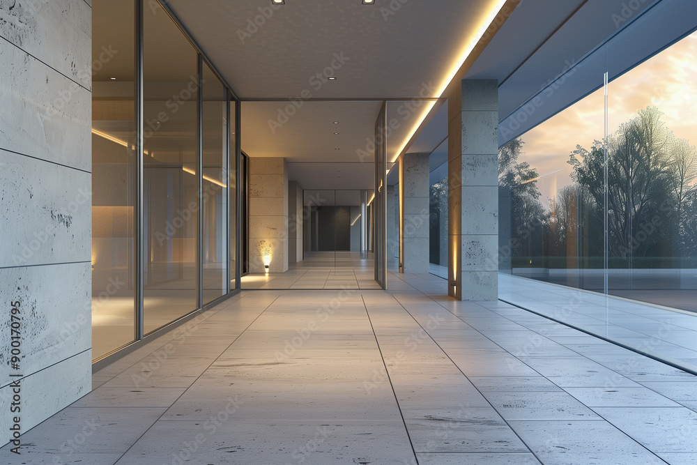 Modern Villa with Spacious Foreground Image Modern Villa with Spacious Foreground Image