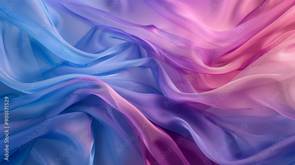Abstract flowing fabric in blue and pink Abstract flowing fabric in blue and pink
