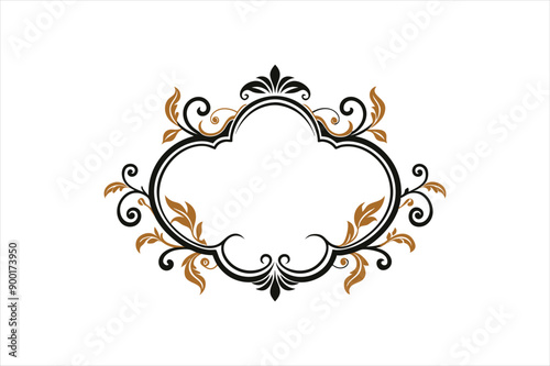  ornamental frame vector art illustration 