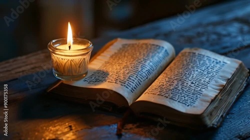 Wallpaper Mural Candles and books  Torontodigital.ca