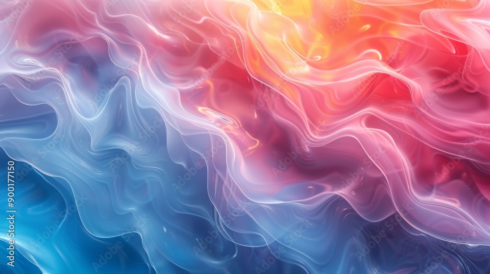 Liquid Glass Waves - Design a background with waves of liquid glass in various colors Liquid Glass Waves - Design a background with waves of liquid glass in various colors