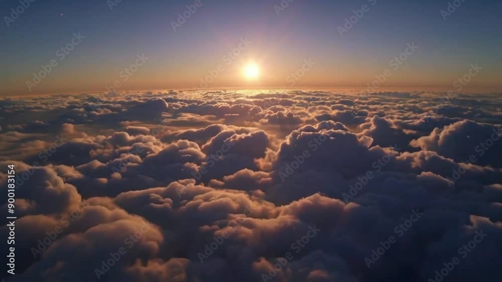 A moon above the clouds A moon above the clouds