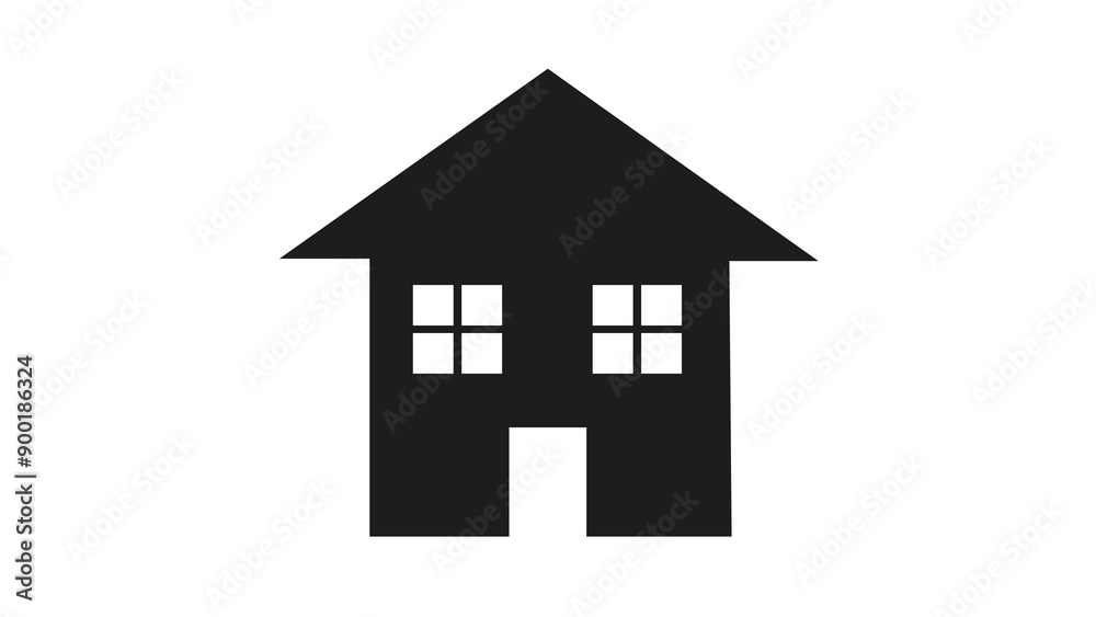 Fototapeta premium house icon on white background