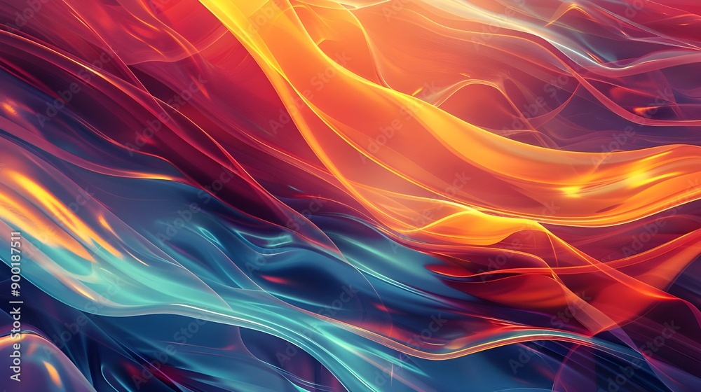 Abstract dynamic wave energy visual vector. Ganerative AI Abstract dynamic wave energy visual vector. Ganerative AI