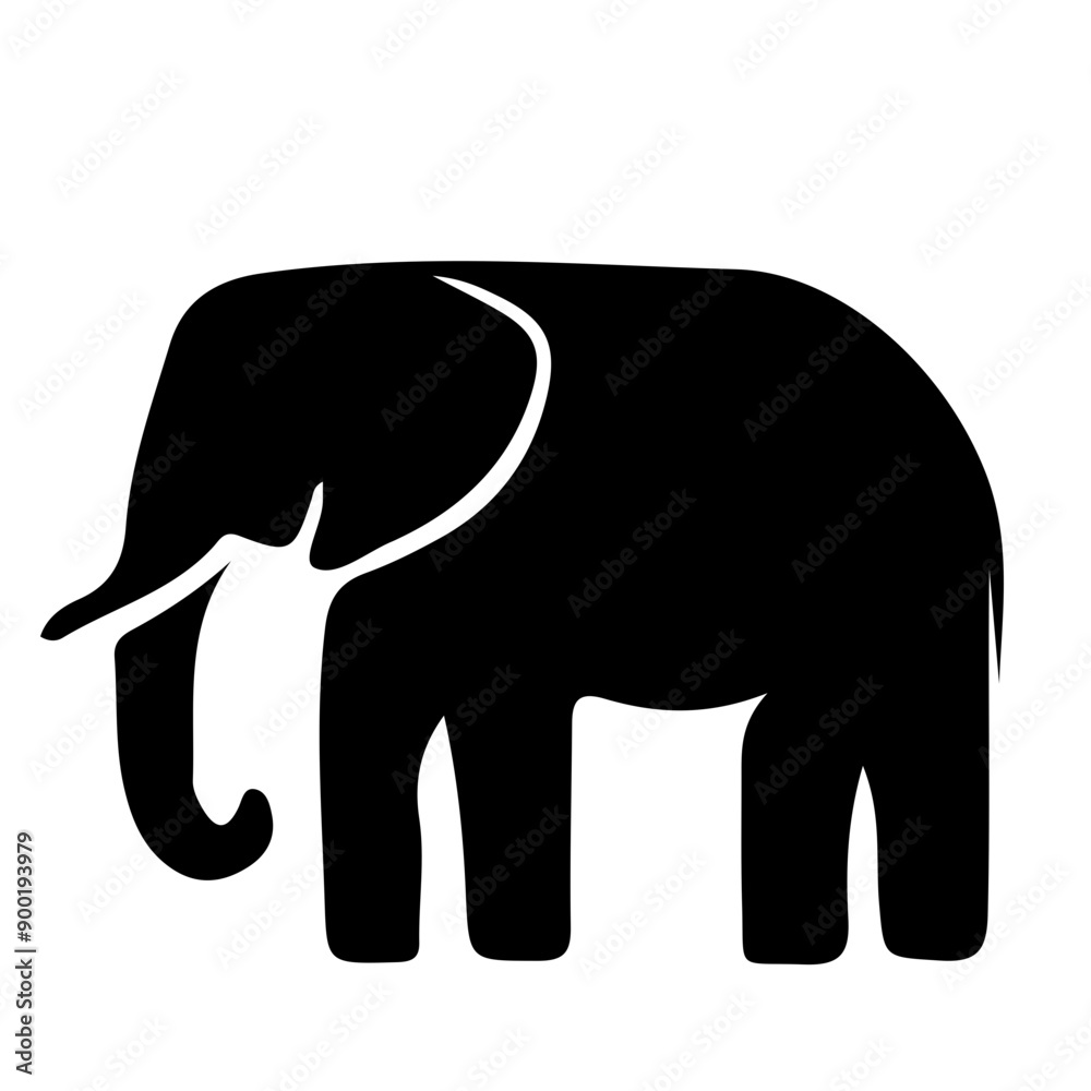 Fototapeta premium elephant isolated on white