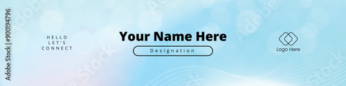 Personal linkedin cover design template