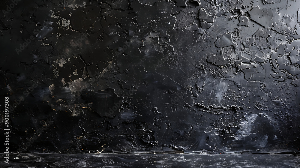Black dark black grunge textured concrete stone wall background Black dark black grunge textured concrete stone wall background