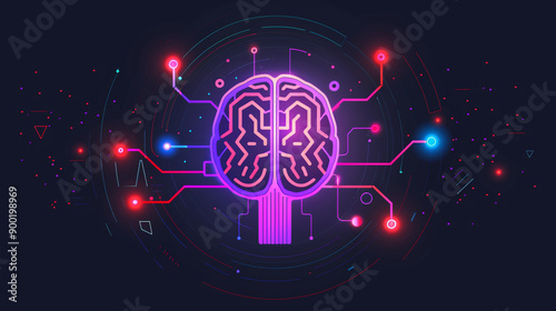 Digital Brain Concept
